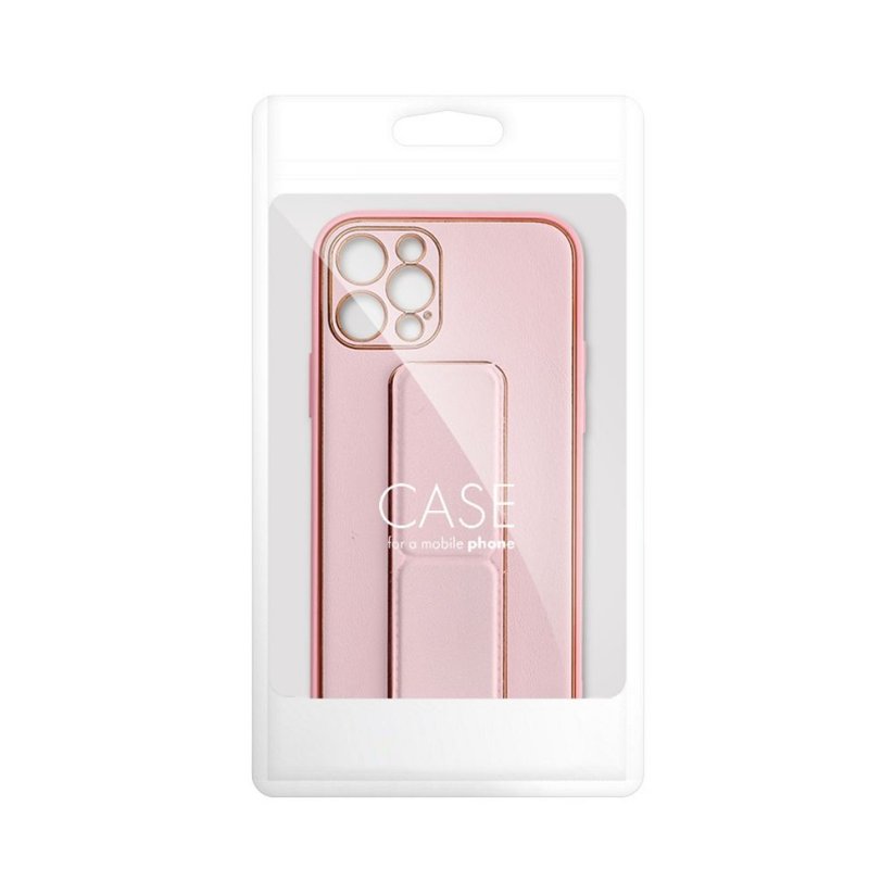 Kryt Leather Case Kickstand iPhone 13 Pro Pink