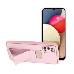 Kryt Forcell LEATHER Case Kickstand Samsung Galaxy A02S ružový Kryt Forcell LEATHER Case Kickstand Samsung Galaxy A02S ružový