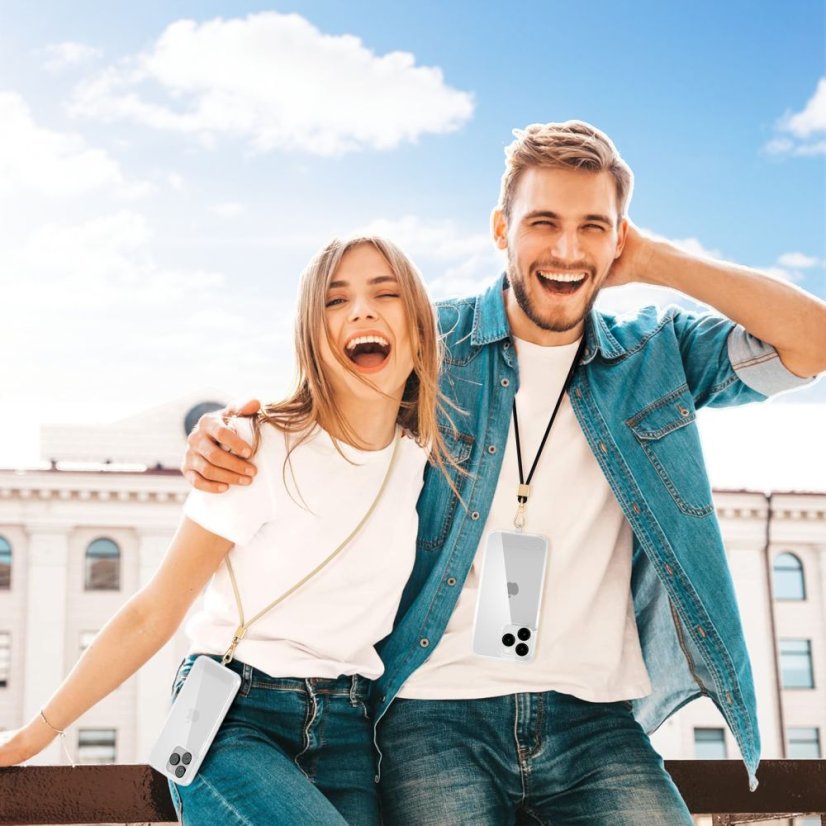 Kryt Tech-Protect C2S Rope Crossbody Strap Beige/Gold