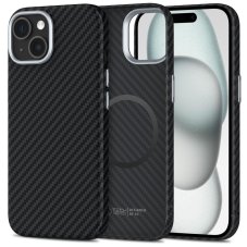 Kryt Tech-Protect Ion Carbon Magsafe iPhone 15 Black/Silver Kryt Tech-Protect Ion Carbon Magsafe iPhone 15 Black/Silver