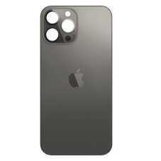 Apple iPhone 14 Pro Max - zadní sklo krytu se zvětšeným otvorem na kameru (Space Black)