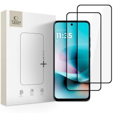 Ochranné tvrdené sklo Tech-Protect Glass Fit+ 2-Pack Motorola Moto G57 / G57 Power / G67 Power Black