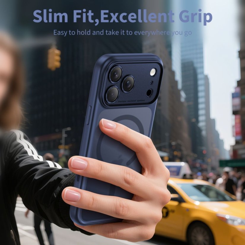 Tok Tech-Protect Magpeak Magsafe Cc iPhone 17 Pro Max Matte mélykék