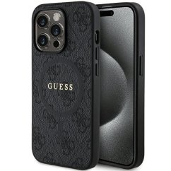 Kryt Original Faceplate Case Guess Guhmp14Lg4Gfrk iPhone 14 Pro (s MagSafe / 4G Ring Classic Logo / Black)