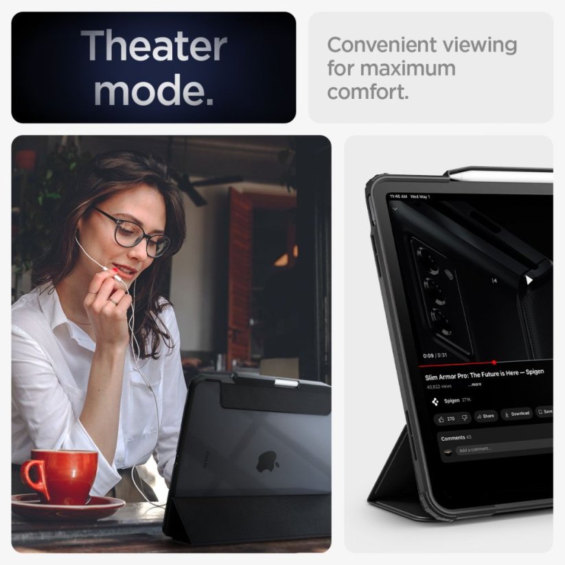 Kryt Spigen Ultra Hybrid ”Pro” iPad Air 13 2024 Black