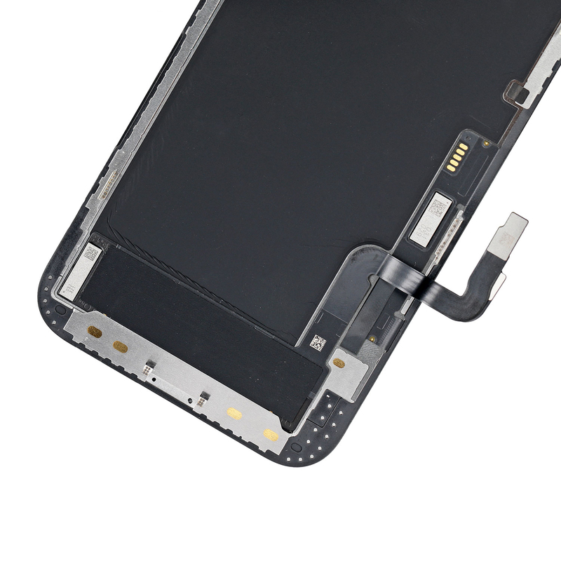 MULTIPACK - Fekete OLED kijelző iPhone 12/12 Pro + ragasztó a kijelző alatt + 3D védőüveg + szerszámkészlet