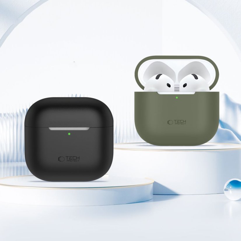 Kryt Tech-Protect Silicone Apple Airpods 4 Black