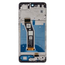 Motorola Moto G04s Kijelző kerettel Black (Service Pack - eredeti pótalkatrész)