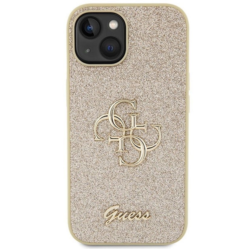 Kryt Original Faceplate Case Guess Guhcp15Shg4Sgd iPhone 15 (Fixed Glitter Big 4G / Gold)