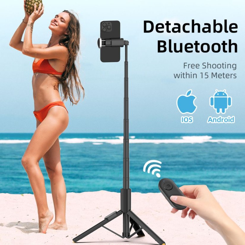 Selfie tyč Tech-Protect L09S Bluetooth Selfie Stick Tripod Black