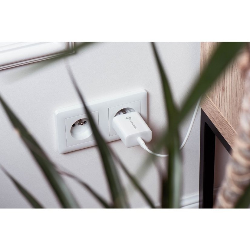 Kábel Phone Charger Forcell F-Energy USB C Qc4.0 Pd 3A 20W + Cable USB C to Lightning Tfk-Tc-20Wpd White