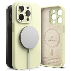 Kryt Ringke Silicone Magnetic Magsafe iPhone 15 Pro Max Sunny Lime