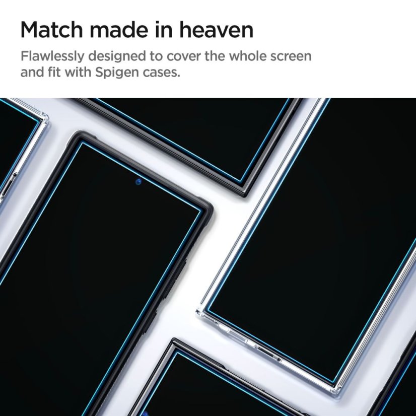 Edzett védőüveg Spigen Glas.Tr ”Ez Fit” 2-Pack Samsung Galaxy S24 Ultra Clear