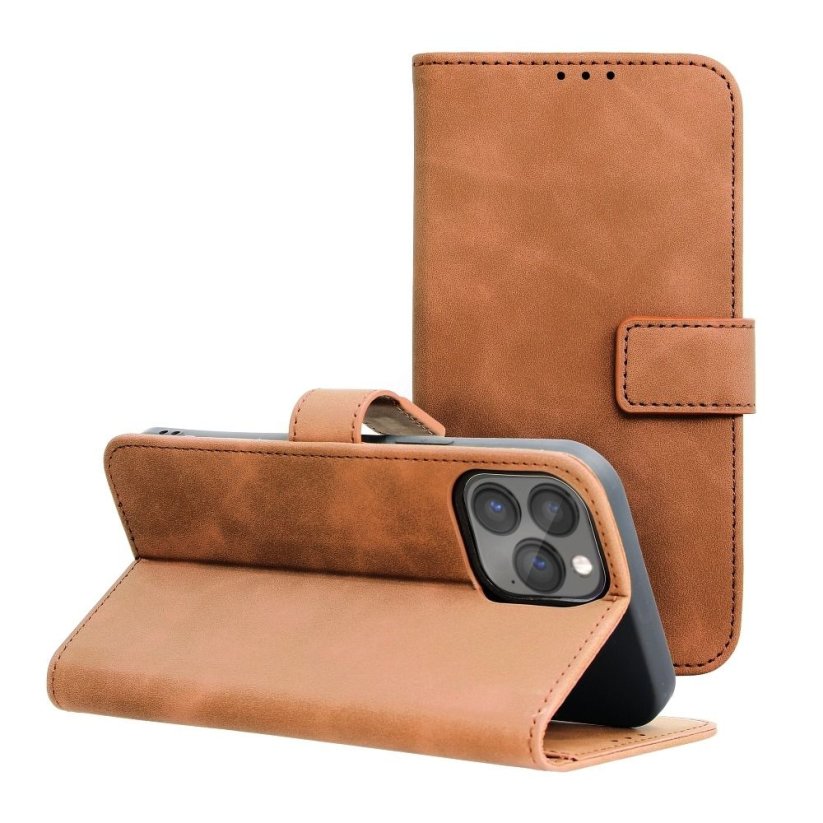 Kryt Tender Book Case iPhone 13 Pro Max Brown