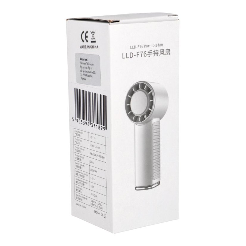 Mini USB ventilátor hordozható ventilátor Lld-F76S Green