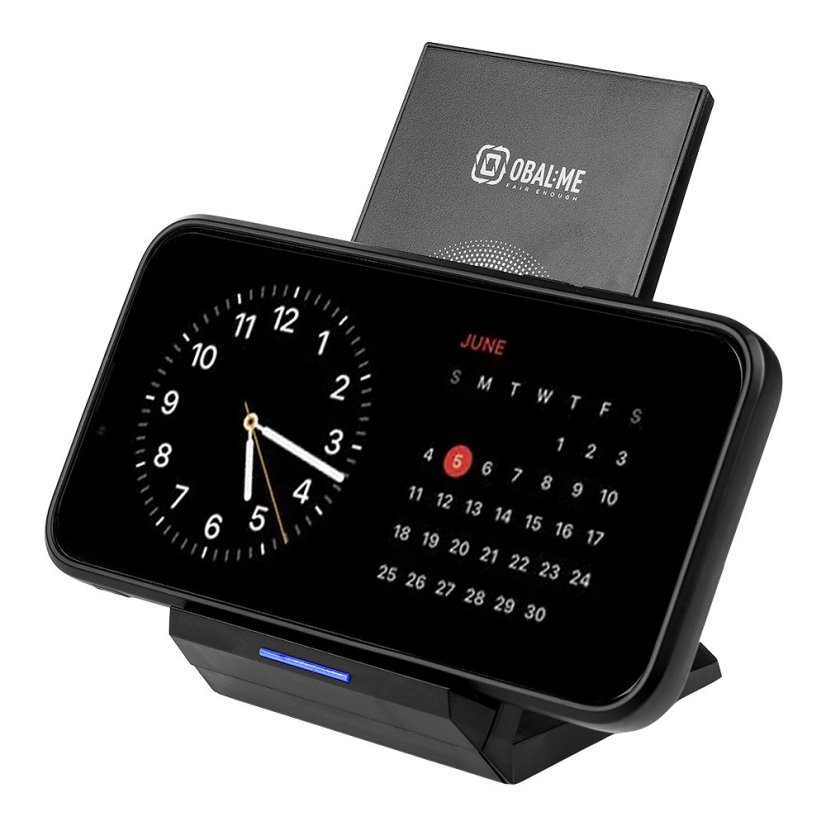OBAL:ME StandCharger vezeték nélküli töltő asztali állvány 15W Black