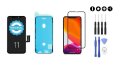 MULTIPACK - ORIGINÁLIS FEKETE LCD kijelző iPhone 11 + ragasztó a kijelző alatt + 3D védőüveg + szerszámcsomag