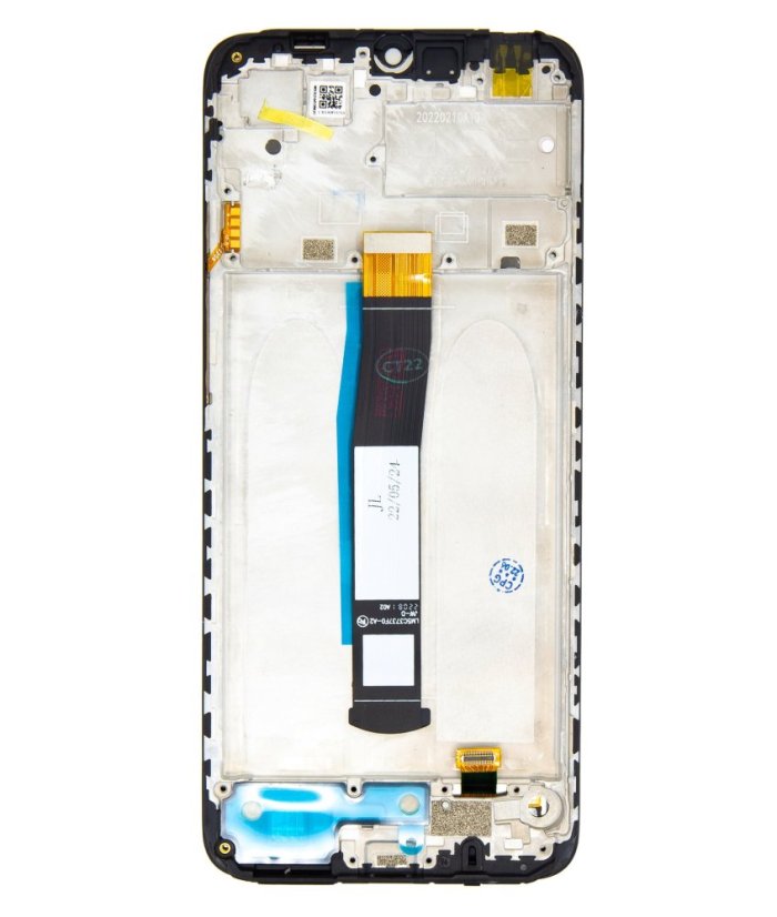 Kijelző kerettel a Xiaomi Redmi 10C Black készülékhez