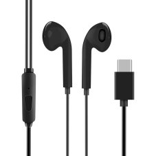 OBAL:ME drôtové slúchadlá USB-C Black