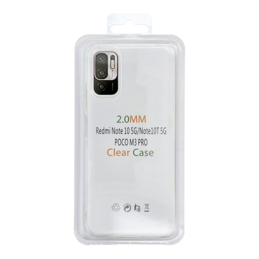 Kryt Case Xiaomi Redmi Note 10 5G Clear Case 2 mm Box Priesvitný