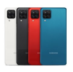 Samsung Galaxy A12 - Zadný kryt - se sklíčkem kamery - modrý (náhradný diel)