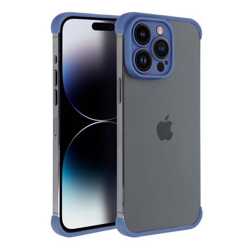 Kryt mini Bumpers With Camera Island Protection Case iPhone 14 Pro Blue