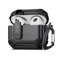 Kryt Tech-Protect X-Carbo Apple Airpods Pro 1 / 2 Black Kryt Tech-Protect X-Carbo Apple Airpods Pro 1 / 2 Black