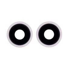 iPhone 13 mini - Csere hátsó kameraüveg kerettel (rózsaszín)