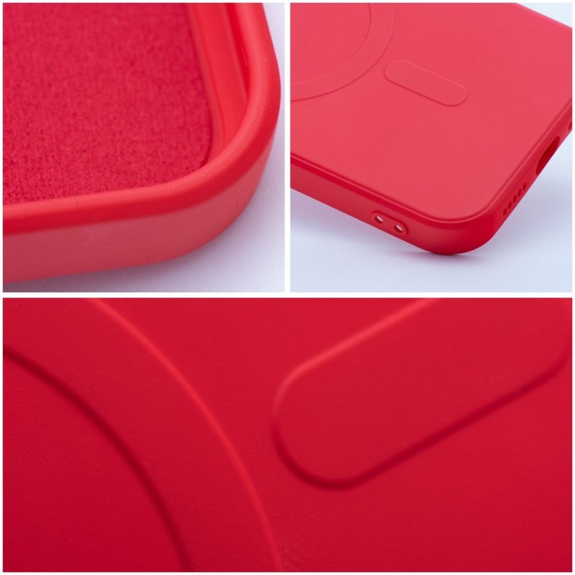 Kryt Silicone Mag Cover Case s MagSafe iPhone 14 Plus Red