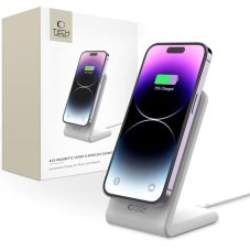 Bezdrôtová nabíjačka Tech-Protect Qi15W-A23 Magnetic Magsafe Wireless Charger White
