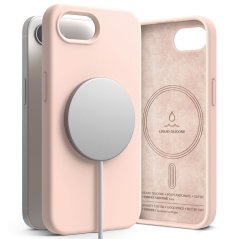 Kryt Ringke Silicone Magnetic Magsafe iPhone 16E Pink Sand Kryt Ringke Silicone Magnetic Magsafe iPhone 16E Pink Sand