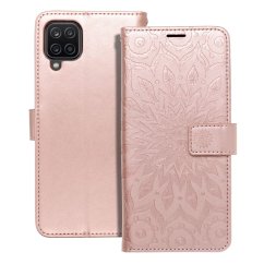 Kryt Mezzo Book Case Samsung Galaxy A12 / M12 Mandala Rose Gold