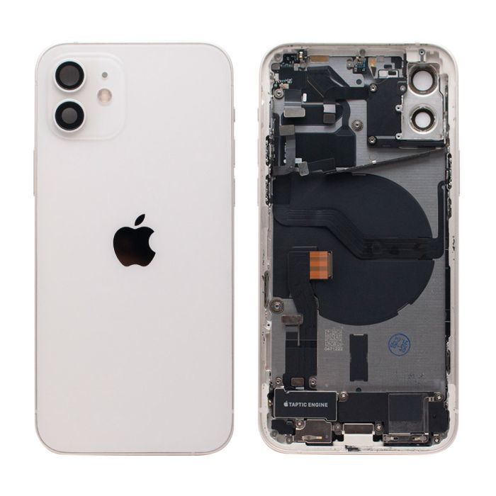 Apple iPhone 12 - Zadný housing s predinštalovanými dielmi (White)