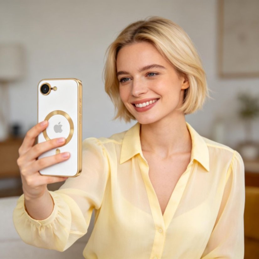 Kryt Tech-Protect Magflex Magsafe iPhone 16E / 17E Shiny Gold