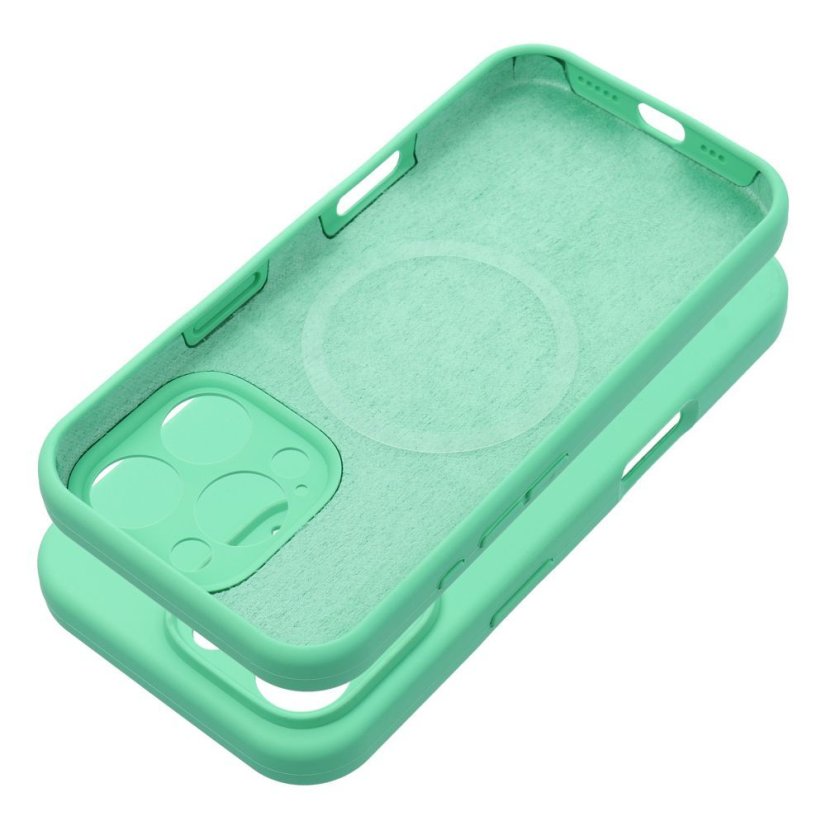 Kryt Case iPhone 15 Pro Silicone 2mm s MagSafe Mint