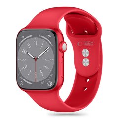 Remienok Tech-Protect Silicone Apple Watch 6 / 7 / 8 / 9 / 10 / SE / Ultra 1 / 2 (44 / 45 / 46 / 49 mm) Red Remienok Tech-Protect Silicone Apple Watch 6 / 7 / 8 / 9 / 10 / SE / Ultra 1 / 2 (44 / 45 / 46 / 49 mm) Red