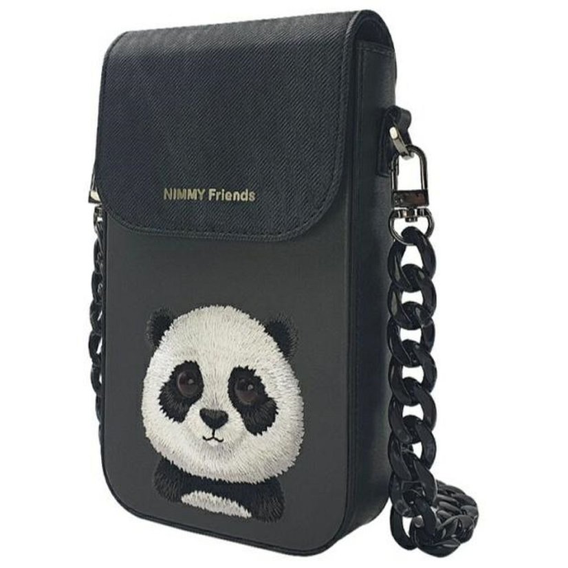 Kryt Nimmy Set 3v1 Phone Bag + Wallet + Gps Cover Big Eyed Pet 2.0 Panda Black