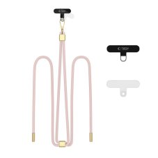 Kryt Tech-Protect C2S Rope Crossbody Strap Baby Pink/Gold