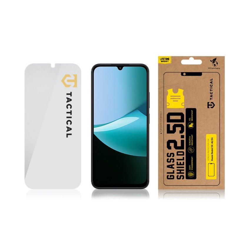 Tactical Glass Shield 2.5D sklo pre Xiaomi Redmi 15C 4G/5G Clear