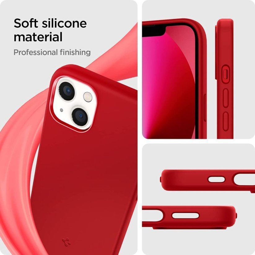 Kryt Spigen Silicone Fit iPhone 13 Red