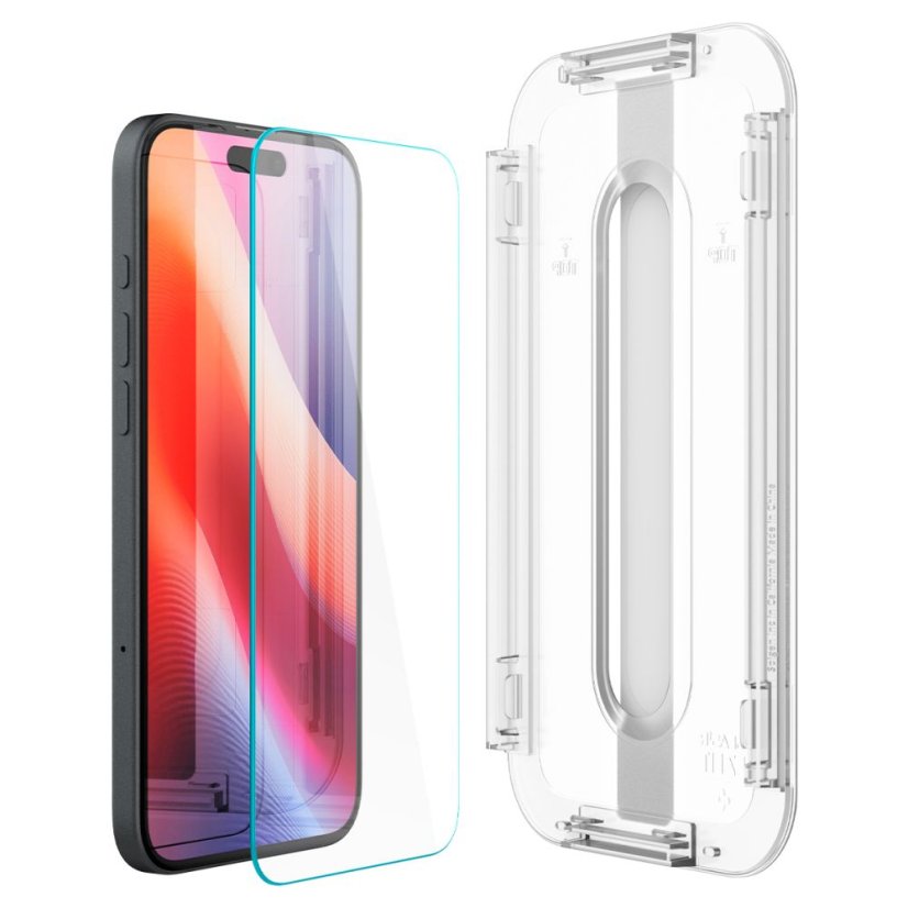 Edzett védőüveg Spigen Glas.Tr ”Ez Fit” 2-Pack iPhone 15 / 16 Clear