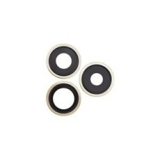 iPhone 13 Pro, 13 Pro Max - Csere hátsó kameraüveg kerettel (arany)