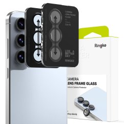 Ochranné sklo zadnej kamery 2ks v balení, set ochranných skiel na kameru Ringke Camera Frame Protector 2-Pack Samsung Galaxy S24 FE Black
