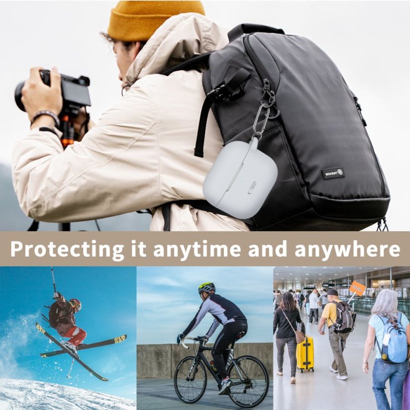 Kryt Tech-Protect Silicone Hook Apple Airpods 3 Lavender