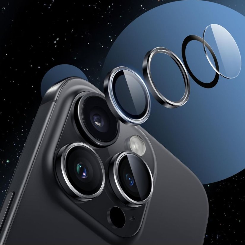 Ochranné sklo zadnej kamery Ochranné sklo zadnej kamery Hofi Camring Pro+ iPhone 16 Pro / 16 Pro Max / 17 Pro / Max Desert Titanium
