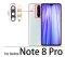 Náhradné sklo zadnej kamery - Xiaomi Redmi Note 8 Pro