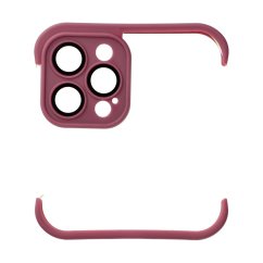 Bumper s ochranou zadnej kamery pre  iPhone 12 Pro cherry