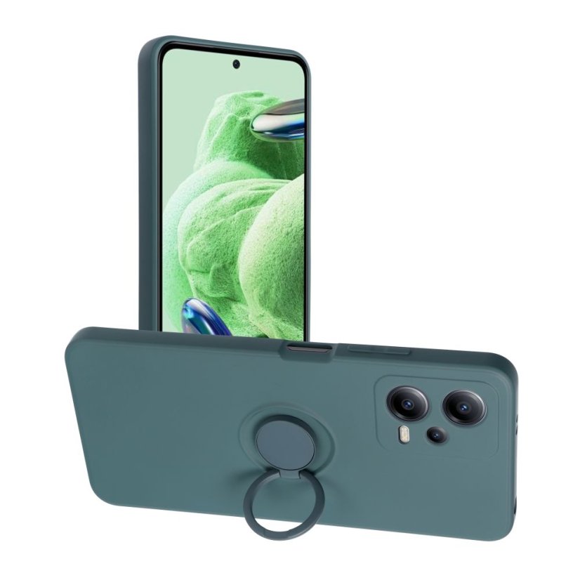 Kryt Silicone Ring Case Xiaomi Redmi Note 12 5G Green