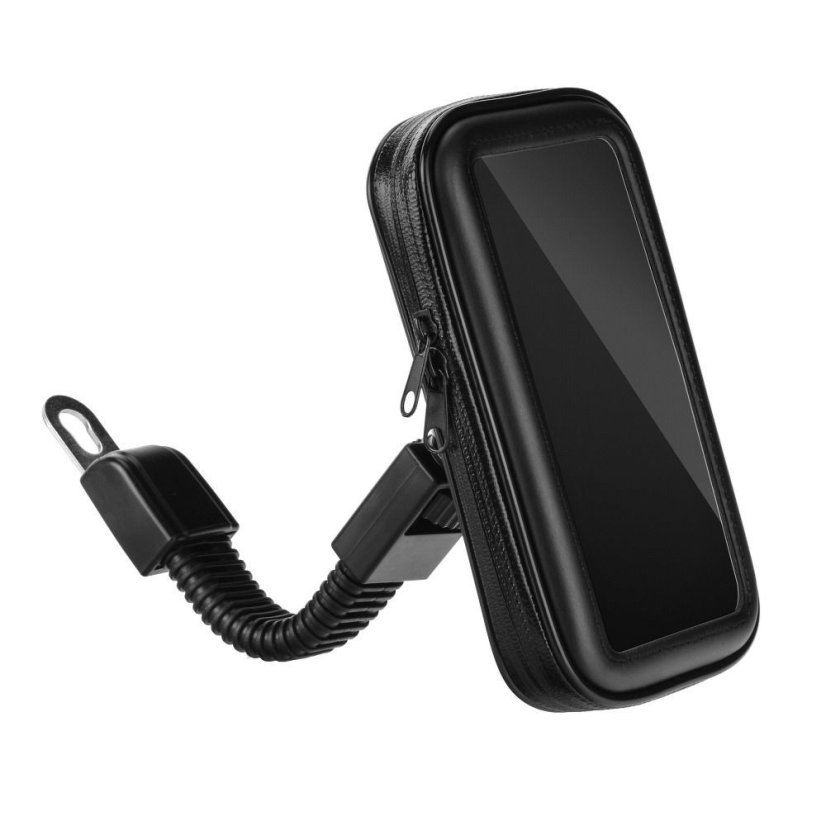 Vodeodolné púzdro Motorcycle Holder Mobile Phone Waterproof With Zip ( 6,4" - 8" ) Black