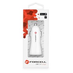 Nabíjačka auta Forcell F-Energy Tfk-Cc-095 Car Charger USB A Qc3.0 2,4A White